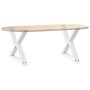 Patas para mesa de centro 2 uds acero blanco 50x(42-43,3) cm by , Table legs - Ref: Foro24-4012705, Price: 76,04 €, Discount: %