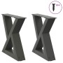 Patas de mesa centro 2 unidades acero antracita 40x(30-31,3) cm von , Tischbeine - Ref: Foro24-4012682, Preis: 67,32 €, Rabat...