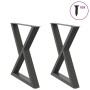 Patas para mesa de comedor 2uds antracita acero 70x(72-73,3) cm de , Patas para mesas - Ref: Foro24-4012726, Precio: 132,08 €...