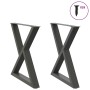 Patas para mesa de comedor 2 uds antracita acero 80x(72-73,3)cm von , Tischbeine - Ref: Foro24-4012730, Preis: 140,43 €, Raba...