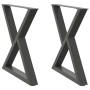 Patas para mesa de comedor 2 uds antracita acero 80x(72-73,3)cm von , Tischbeine - Ref: Foro24-4012730, Preis: 140,43 €, Raba...