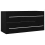 Armario para lavabo madera contrachapada negro 100x38,5x48 cm de vidaXL, Muebles de baño - Ref: Foro24-804720, Precio: 80,47 ...