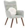 Silla de relajación de terciopelo gris claro de , Sillones - Ref: Foro24-4016810, Precio: 98,72 €