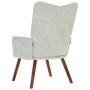 Silla de relajación de terciopelo gris claro von , Sessel - Ref: Foro24-4016810, Preis: 121,47 €, Rabatt: %