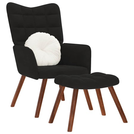Sillón de relax con reposapiés terciopelo negro von , Sessel - Ref: Foro24-4016827, Preis: 104,91 €, Rabatt: %