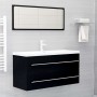 Waschbeckenunterschrank aus schwarzem Sperrholz, 100 x 38,5 x 48 cm von vidaXL, Badezimmermöbel - Ref: Foro24-804720, Preis: ...