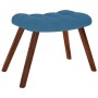 Sillón de relax con reposapiés terciopelo azul von , Sessel - Ref: Foro24-4016831, Preis: 123,87 €, Rabatt: %