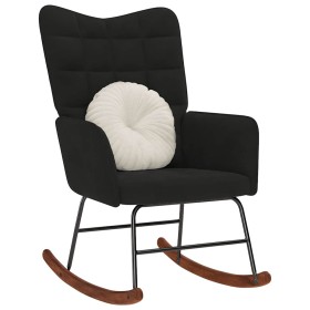 Silla mecedora de terciopelo negro von , Schaukelstühle - Ref: Foro24-4016838, Preis: 110,44 €, Rabatt: %