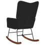 Silla mecedora de terciopelo negro von , Schaukelstühle - Ref: Foro24-4016838, Preis: 110,44 €, Rabatt: %