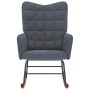 Silla mecedora de terciopelo gris oscuro von , Schaukelstühle - Ref: Foro24-4016833, Preis: 125,40 €, Rabatt: %