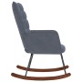 Silla mecedora de terciopelo gris oscuro von , Schaukelstühle - Ref: Foro24-4016833, Preis: 125,40 €, Rabatt: %