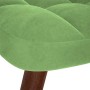 Mecedora con taburete de terciopelo verde claro von , Schaukelstühle - Ref: Foro24-4016846, Preis: 140,30 €, Rabatt: %