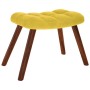 Mecedora con taburete de terciopelo amarillo by , Rocking chairs - Ref: Foro24-4016850, Price: 113,61 €, Discount: %