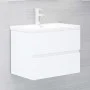 Waschbeckenschrank aus Sperrholz weiß 60x38,5x45 cm von vidaXL, Badezimmermöbel - Ref: Foro24-804737, Preis: 51,63 €, Rabatt: %
