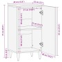 Aparador 40x33x75 cm madera maciza mango by , Sideboards - Ref: Foro24-4017816, Price: 78,29 €, Discount: %