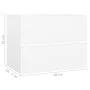 Waschbeckenschrank aus Sperrholz weiß 60x38,5x45 cm von vidaXL, Badezimmermöbel - Ref: Foro24-804737, Preis: 51,63 €, Rabatt: %