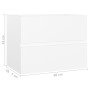Waschbeckenschrank aus Sperrholz weiß 60x38,5x45 cm von vidaXL, Badezimmermöbel - Ref: Foro24-804737, Preis: 53,51 €, Rabatt: %
