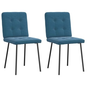 Sillas de comedor 2 unidades terciopelo azul von , Essstühle - Ref: Foro24-4101067, Preis: 82,29 €, Rabatt: %