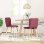 Sillas de comedor 2 unidades tela rojo tinto de , Sillas de comedor - Ref: Foro24-4101071, Precio: 79,52 €, Descuento: %