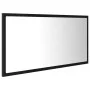 Espejo de baño LED acrílico negro brillo 90x8,5x37 cm de vidaXL, Tocadores de baño - Ref: Foro24-804933, Precio: 47,92 €, Des...