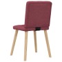 Sillas de comedor 2 unidades tela rojo tinto de , Sillas de comedor - Ref: Foro24-4101071, Precio: 79,52 €, Descuento: %
