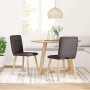 Sillas de comedor 2 unidades tela marrón oscuro by , dining chairs - Ref: Foro24-4101224, Price: 105,58 €, Discount: %