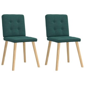 Sillas de comedor 2 unidades tela verde oscuro von , Essstühle - Ref: Foro24-4101073, Preis: 100,58 €, Rabatt: %