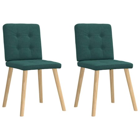 Sillas de comedor 2 unidades tela verde oscuro von , Essstühle - Ref: Foro24-4101073, Preis: 100,58 €, Rabatt: %