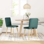Sillas de comedor 2 unidades tela verde oscuro von , Essstühle - Ref: Foro24-4101073, Preis: 100,58 €, Rabatt: %