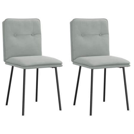 Sillas de comedor 2 unidades terciopelo gris claro von , Essstühle - Ref: Foro24-4101309, Preis: 88,71 €, Rabatt: %
