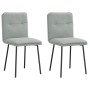 Sillas de comedor 2 unidades terciopelo gris claro von , Essstühle - Ref: Foro24-4101309, Preis: 88,71 €, Rabatt: %