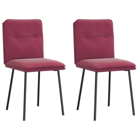 Sillas de comedor 2 unidades terciopelo rojo tinto von , Essstühle - Ref: Foro24-4101314, Preis: 88,08 €, Rabatt: %