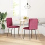 Sillas de comedor 2 unidades terciopelo rojo tinto von , Essstühle - Ref: Foro24-4101314, Preis: 88,08 €, Rabatt: %