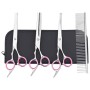 Set de tijeras de peluquería canina 4 piezas acero inoxidable von , Haarschneidemaschinen für Haustiere - Ref: Foro24-4101328...