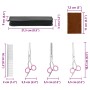 Set de tijeras de peluquería canina 4 piezas acero inoxidable von , Haarschneidemaschinen für Haustiere - Ref: Foro24-4101328...