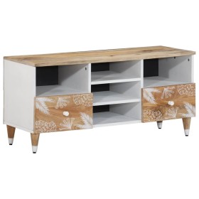 Mueble de TV madera maciza de mango 100x33,5x46 cm von , CD- und DVD-Speicher - Ref: Foro24-4018682, Preis: 84,05 €, Rabatt: %