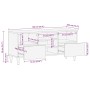Mueble de TV madera maciza de mango 100x33,5x46 cm von , CD- und DVD-Speicher - Ref: Foro24-4018682, Preis: 84,86 €, Rabatt: %