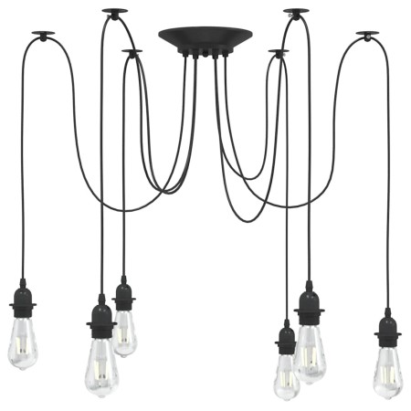 Lámpara colgante con 6 portalámparas E27 metal negro von , Lampen - Ref: Foro24-4103455, Preis: 38,99 €, Rabatt: %