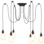 Lámpara colgante con 6 portalámparas E27 metal negro von , Lampen - Ref: Foro24-4103455, Preis: 38,99 €, Rabatt: %