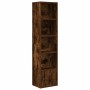 Estantería madera de ingeniería roble ahumado 31x24x127 cm by , Bookcases and shelves - Ref: Foro24-860350, Price: 53,94 €, D...