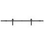 Kit de herrajes para puertas correderas acero negro 183 cm de , Artículos para puertas - Ref: Foro24-4009748, Precio: 44,82 €...