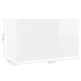 Weißer Waschbeckenunterschrank aus Holzwerkstoff, 80 x 38,5 x 45 cm von vidaXL, Badezimmermöbel - Ref: Foro24-804752, Preis: ...