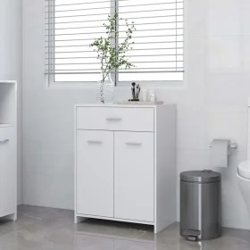 Badezimmerschrank aus weißem Sperrholz, 60 x 33 x 80 cm von vidaXL, Badezimmermöbel - Ref: Foro24-805024, Preis: 71,32 €, Rab...