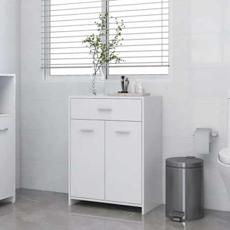 Badezimmerschrank aus weißem Sperrholz, 60 x 33 x 80 cm von vidaXL, Badezimmermöbel - Ref: Foro24-805024, Preis: 71,32 €, Rab...