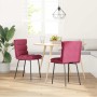 Sillas de comedor 2 unidades terciopelo rojo tinto by , dining chairs - Ref: Foro24-4101287, Price: 96,00 €, Discount: %