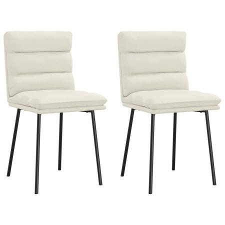 Sillas de comedor 2 unidades terciopelo crema von , Essstühle - Ref: Foro24-4101291, Preis: 97,33 €, Rabatt: %