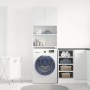 Armario de lavadora madera ingeniería blanco 64x24x190 cm von , Zubehör für Waschmaschinen und Trockner - Ref: Foro24-859127,...