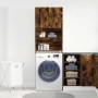 Armario lavadora madera ingeniería roble ahumado 64x24x190 cm von , Zubehör für Waschmaschinen und Trockner - Ref: Foro24-859...