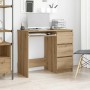 Escritorio de madera de ingeniería roble artisan 90x45x76 cm von , Schreibtische - Ref: Foro24-861143, Preis: 114,02 €, Rabat...