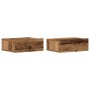 Mesitas de noche flotantes 2 uds madera vieja 40x32x15 cm de , Mesitas de noche - Ref: Foro24-861120, Precio: 54,62 €, Descue...